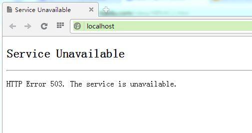 网站经常打开都是显示Service Unavailable